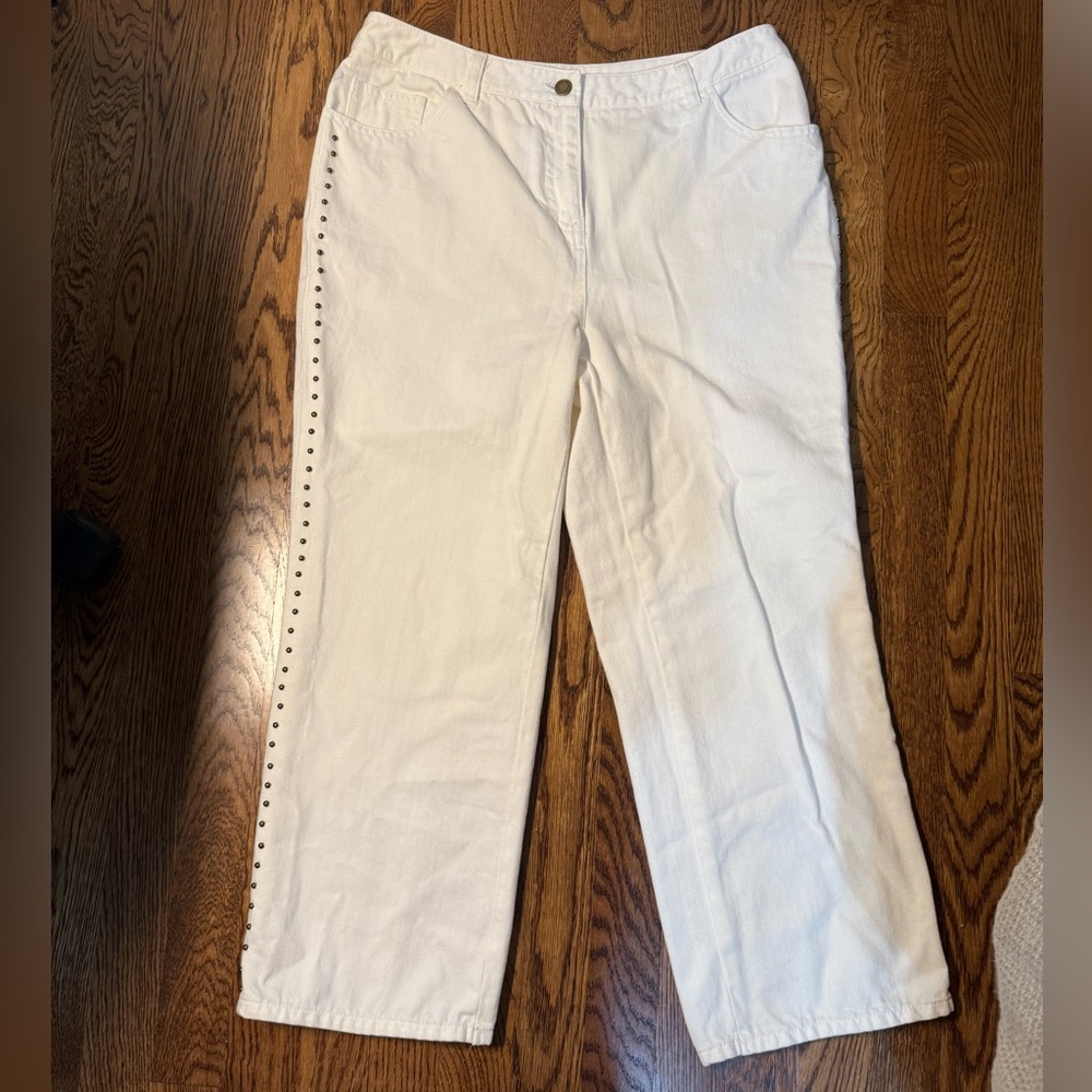 Charter Club Cream Cropped Pants
